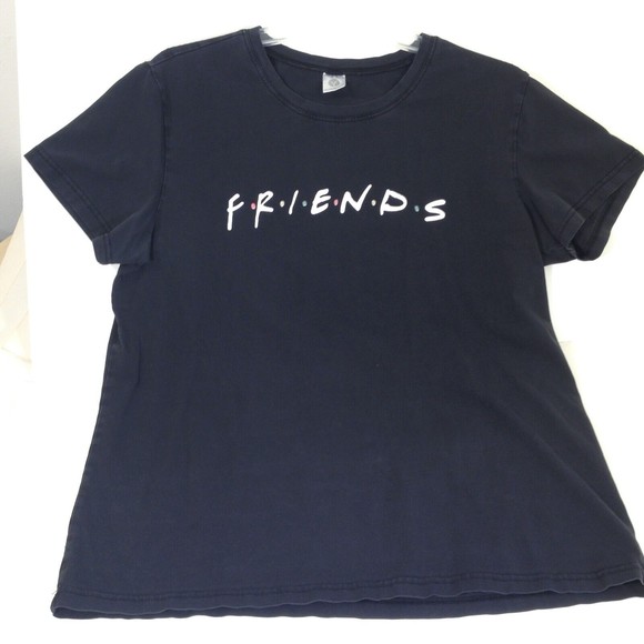 Friends TV Show Logo Womens Short Sleeve T-Shirt Black Size XL - Picture 4 of 11